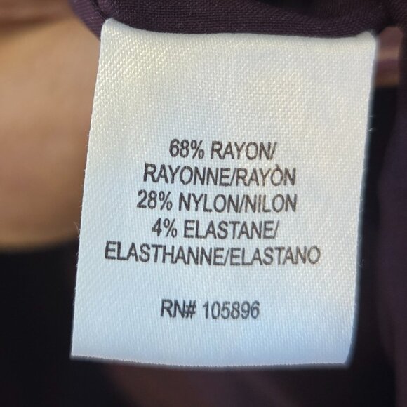 WORTH NEW YORK - Burgundy zippered belted blazer - Size 10 - Picture 8 of 8